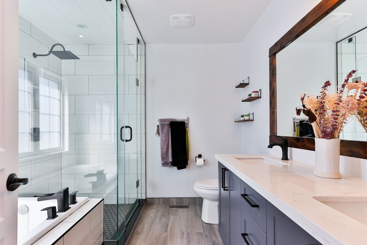 Professional cleaning service in a bright interior